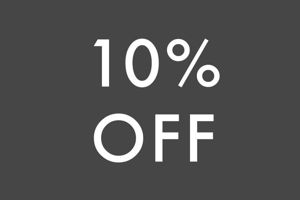 10% off January Bookings